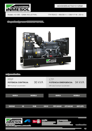 Stromerzeuger, Diesel INMESOL AD-095