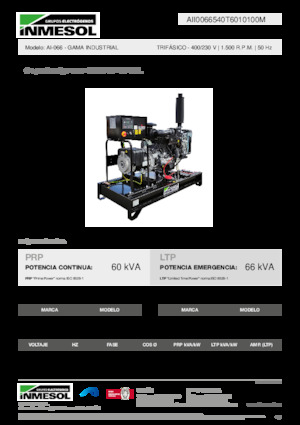 Stromerzeuger, Diesel INMESOL AI-066