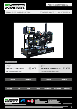 Stromerzeuger, Diesel INMESOL AI-075