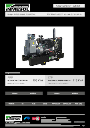 Stromerzeuger, Diesel INMESOL AI-215