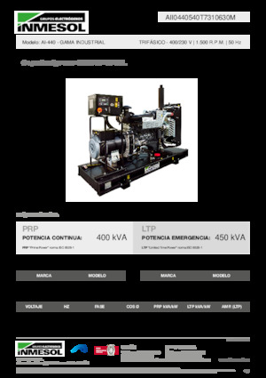 Stromerzeuger, Diesel INMESOL AI-440