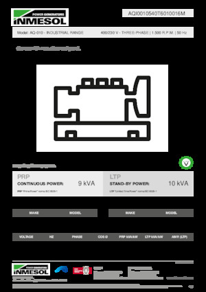 Stromerzeuger, Diesel INMESOL AQ-010