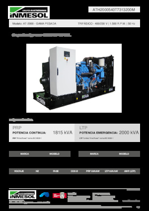 Stromerzeuger, Diesel INMESOL AT-2000