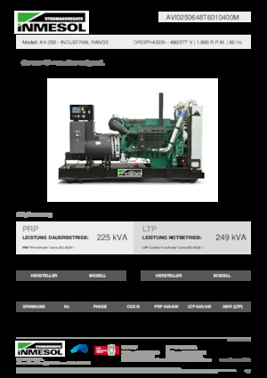 Stromerzeuger, Diesel INMESOL AV-250