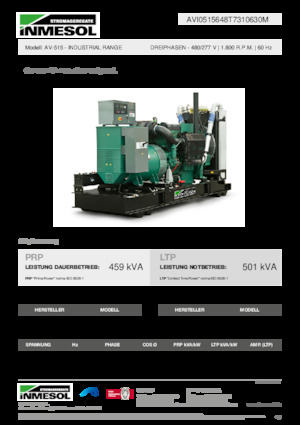 Stromerzeuger, Diesel INMESOL AV-515
