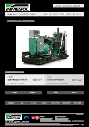 Stromerzeuger, Diesel INMESOL AV-515