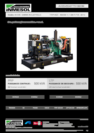 Stromerzeuger, Diesel INMESOL AV-545