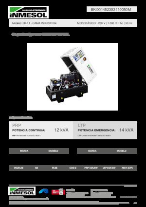 Stromerzeuger, Diesel INMESOL BK-14