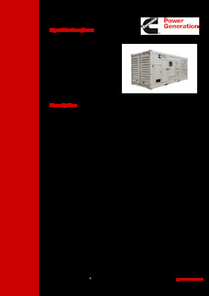 Stromerzeuger, Diesel Cummins C100D2R