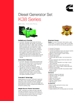 Stromerzeuger, Diesel Cummins C1010D5P