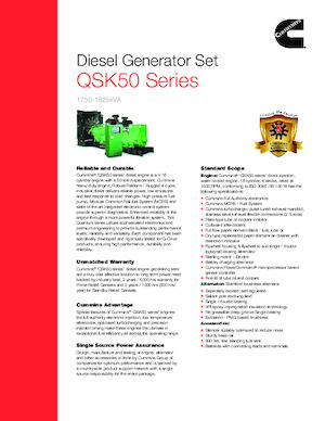Stromerzeuger, Diesel Cummins C1750D5P