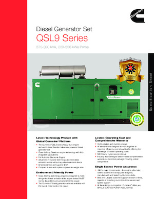 Stromerzeuger, Diesel Cummins C320D5P