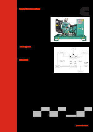 Stromerzeuger, Diesel Cummins C65D6
