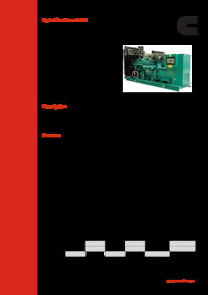 Stromerzeuger, Diesel Cummins C600 D6