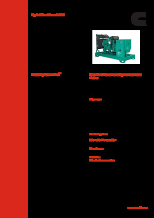 Stromerzeuger, Diesel Cummins C80 D5