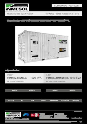 Stromerzeuger, Diesel INMESOL CC-1000