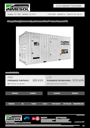 Stromerzeuger, Diesel INMESOL CC-1000