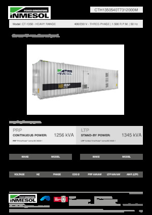Stromerzeuger, Diesel INMESOL CT-1350
