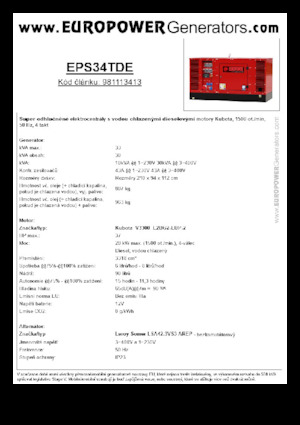 Stromerzeuger, Diesel Europower EPS34TDE (LS)