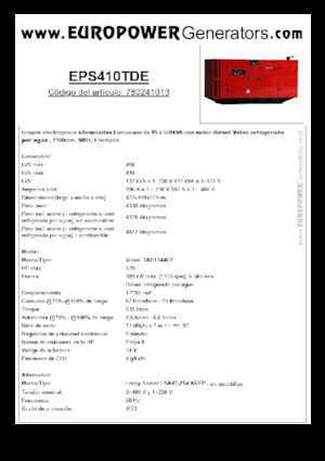 Stromerzeuger, Diesel Europower EPS410TDE (LS)