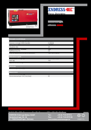 Stromerzeuger, Diesel Endress ESE 10 YW-B/A 