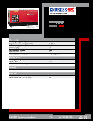 Stromerzeuger, Diesel Endress ESE 10 YW-B/A 