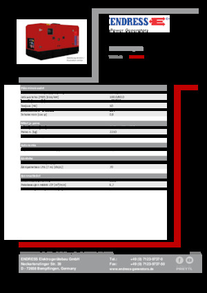 Stromerzeuger, Diesel Endress ESE 100 IW/MS 