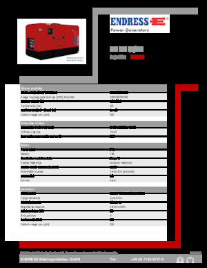 Stromerzeuger, Diesel Endress ESE 100 IW/MS 