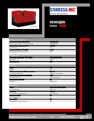 Stromerzeuger, Diesel Endress ESE 100 IW/MS 