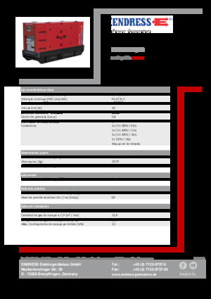 Stromerzeuger, Diesel Endress ESE 100 IW/RS