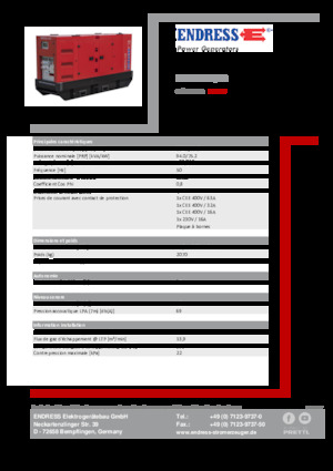 Stromerzeuger, Diesel Endress ESE 100 IW/RS