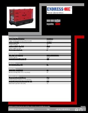 Stromerzeuger, Diesel Endress ESE 100 IW/RS