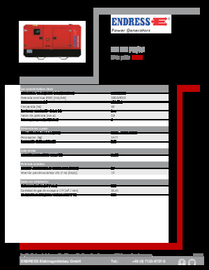 Stromerzeuger, Diesel Endress ESE 110 PW/AS 
