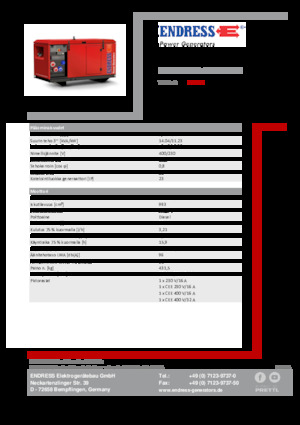 Stromerzeuger, Diesel Endress ESE 1306 DYS-GT ES ISO DI