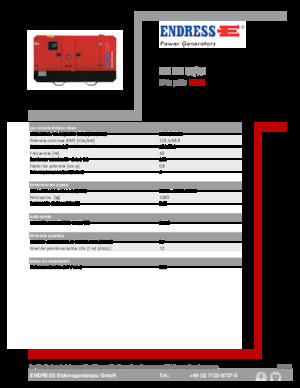 Stromerzeuger, Diesel Endress ESE 135 IW/AS