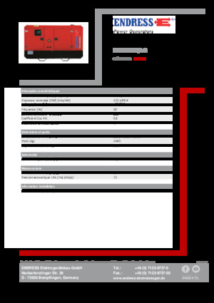 Stromerzeuger, Diesel Endress ESE 135 IW/AS