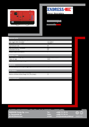 Stromerzeuger, Diesel Endress ESE 135 IW/AS