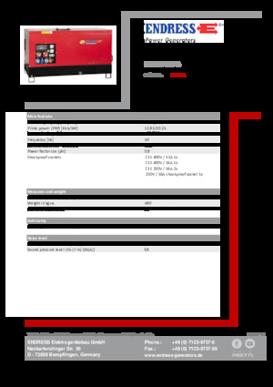 Stromerzeuger, Diesel Endress ESE 15 YW-B