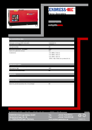 Stromerzeuger, Diesel Endress ESE 15 YW-B
