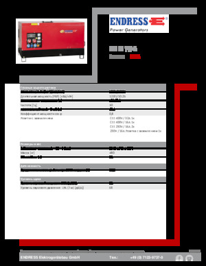 Stromerzeuger, Diesel Endress ESE 15 YW-B
