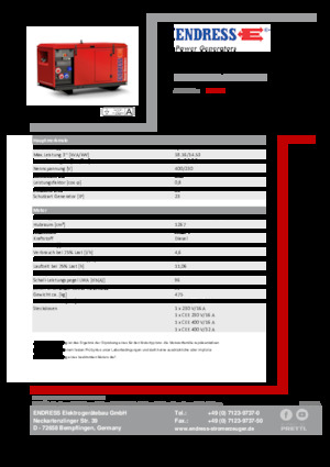 Stromerzeuger, Diesel Endress ESE 1606 DYS-GT ES ISO DI