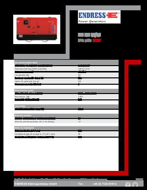 Stromerzeuger, Diesel Endress ESE 175 IW/AS