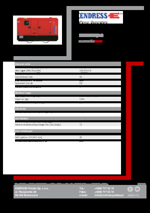 Stromerzeuger, Diesel Endress ESE 175 IW/AS