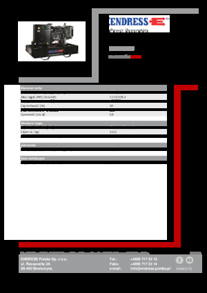 Stromerzeuger, Diesel Endress ESE 190 IW