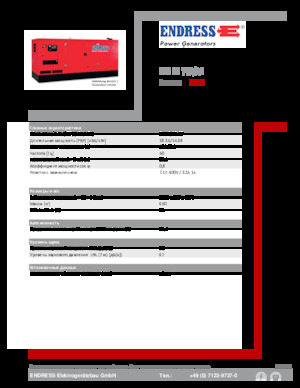 Stromerzeuger, Diesel Endress ESE 20 YW/AS 