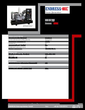 Stromerzeuger, Diesel Endress ESE 20 YW 