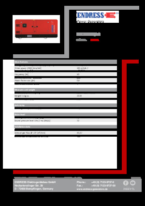 Stromerzeuger, Diesel Endress ESE 200 PW/AS 