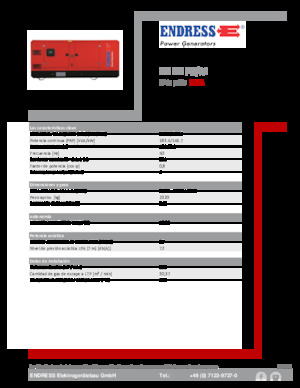 Stromerzeuger, Diesel Endress ESE 200 PW/AS 