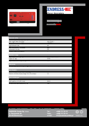 Stromerzeuger, Diesel Endress ESE 200 PW/AS 