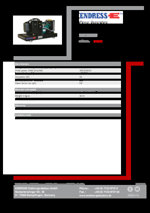 Stromerzeuger, Diesel Endress ESE 220 IW